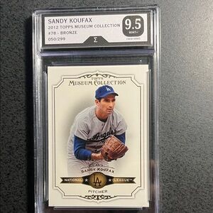 Sandy Koufax Topps Museum Collection Bronze Card- Graded & Numbered